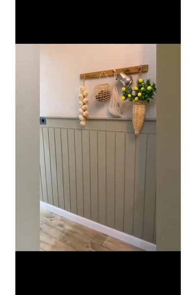 trendkonsept Dekoratif, Duvar Çıtası, Ahşap Duvar Paneli, Boyanabilir, Ham, M...