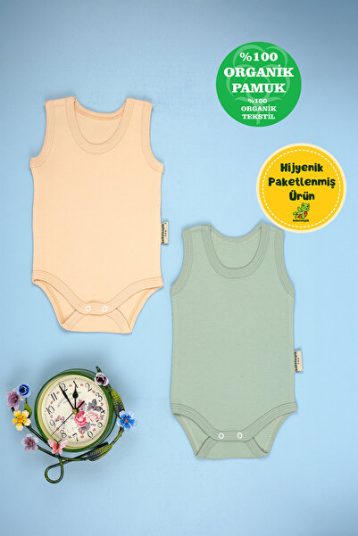 bebetospik 2-Piece Cotton Athlete Snap Body Suit