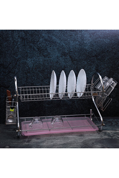 ROYALFORD رف أطباق معدني مكون من طبقتين RF1151DRL