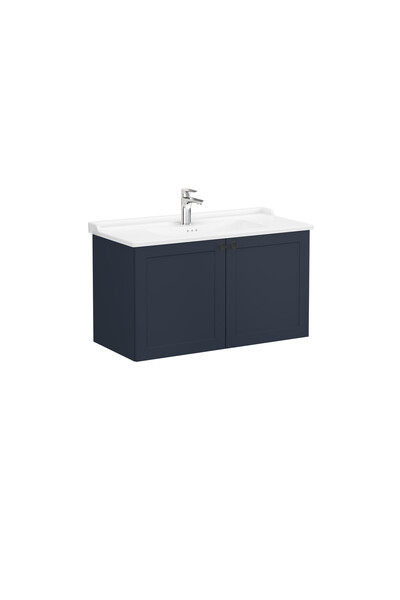 VitrA Root Classic 68748 Kapaklı Lavabo Dolabı, Mat Lacivert, 100 cm