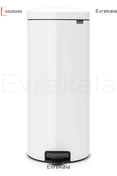 Brabantia 30 Litre Çöp Sepeti Evrekala Beyaz Çöp Kutusu Pedallı -yetkili Evre...