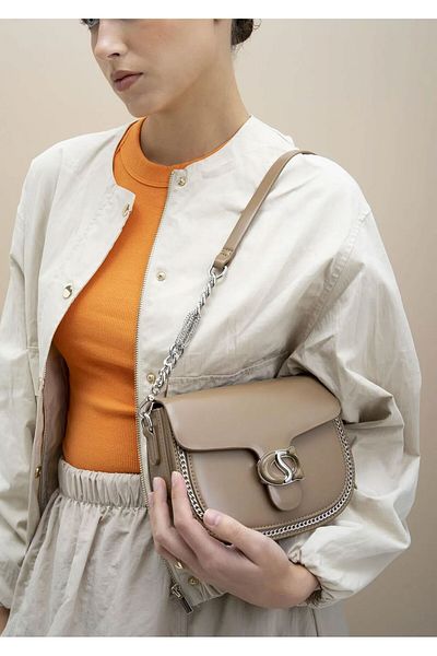 Matthew Cox Byn2250 Buckle Detailed Covered Crossbody Bag for Women