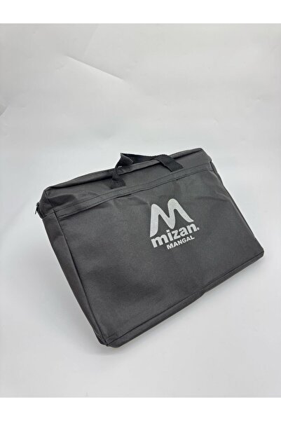 Living Foldable square BBQ charcoal carrier for trips and camping with a bag ...