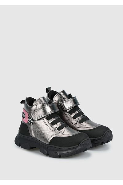 Kiddo Girl's Platinum Leather Boots