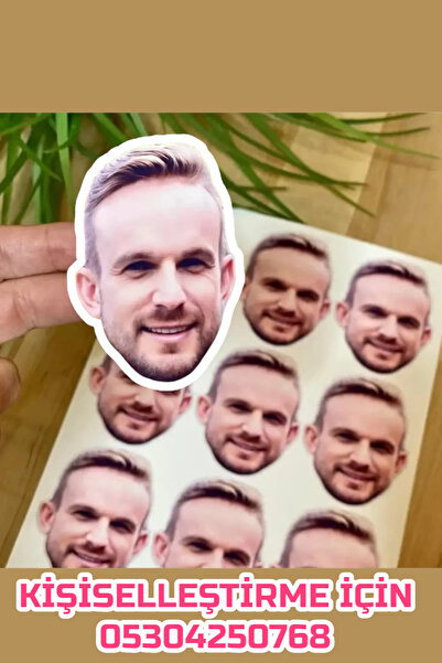 Major Selection 25 Adet Kişiselleştirilebilir Yüz Stiker 3 x 3 cm