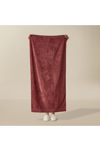 Evidea Soft Premium Bath Towel - Claret Red - 70X140 cm