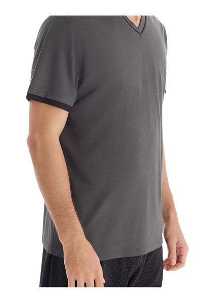 Blackspade Men's Anthracite 3-Piece Pajama Set 40701