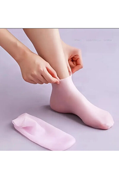 de el ayak bakımı çatlama koruyucu Silikon ayak çorabı ve 1 çift silikon eldiven