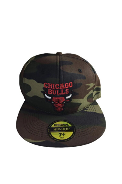ergül çanta Unisex Chicago Bulls Kamuflaj Hıp-hop Şapka