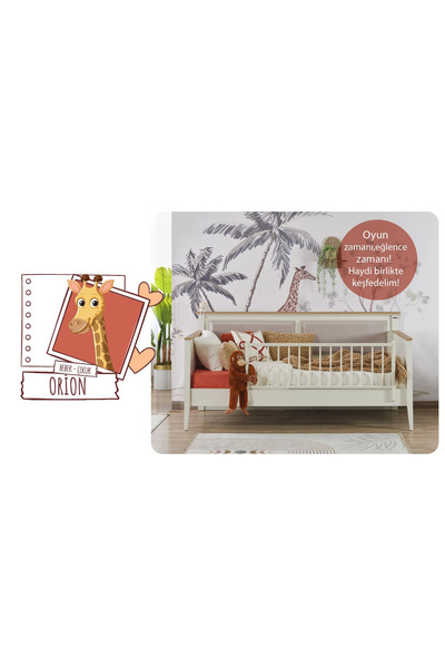 Ritmik Orion Çocuk Odası ( 3 Kapaklı Dolap + 90*200 Montessori + Şifonyer )