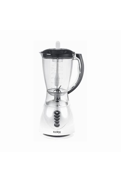 Floria Blender FLORIA ZLN3081 ALB, Putere 300W, capacitate 1.5L, 3 viteze, Functie pulss, vas de plastic