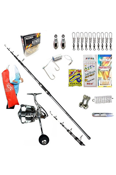 Okuma 420cm 100-200gr Alaris 6000 Oslo Shark Lüx Profesyonel Surf Kıyı Olta Takımı Seti