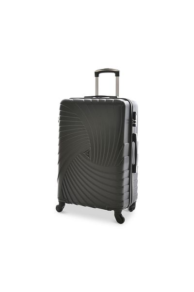 New Travel مجموعة حقائب سفر صلبة، حقيبة سفر بعجلات ABS، مع قفل مركب و4 عجلات 869/3P-أسود