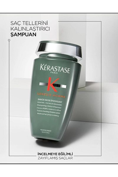 Kerastase Genesis Homme Shampoo for Men 250 ml Zero567U87654