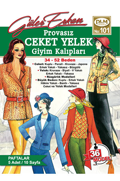 Dilem Yayınevi Güler Erkan No:101 Provasız Ceket Yelek Giyim Kalıpları