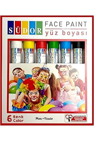 Genel Markalar Sudor Yb01 Yüz Boyası, 6 Renk