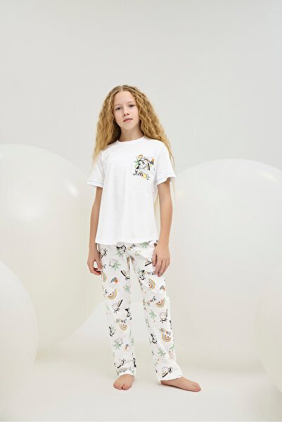 ZEYZEY 8872 Girl's Printed Pajama Set