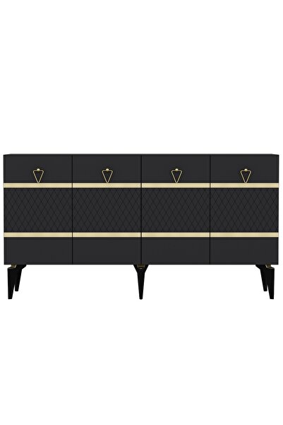 cantek dizayn PELİNCT KONSOL ANTRASİT ALTIN