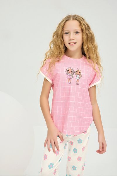 ZEYZEY 8833 GIRL'S. ΣΕΤ ΠΙΤΖΑΜΑ ΕΚΤΥΠΩΣΗΣ