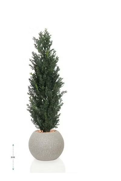 co arma Artificial Simulation Cypress Tree for Garden, Home and Balcony Decoration 65cm