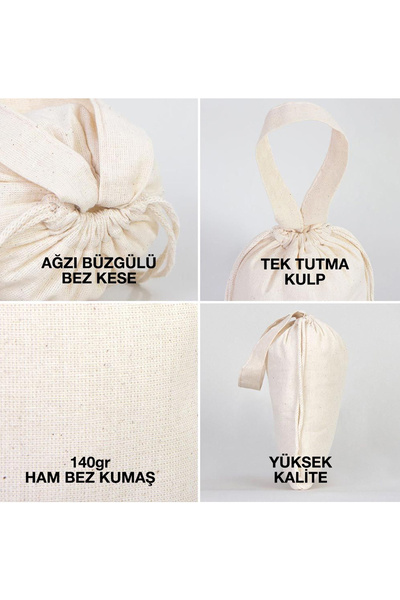 Pamusan 10 Adet 23 Nisan Ulusal Egemenlik Ve Çocuk Bayramı Kutlu Olsun Temalı Bez Kese Çanta - 15x20cm