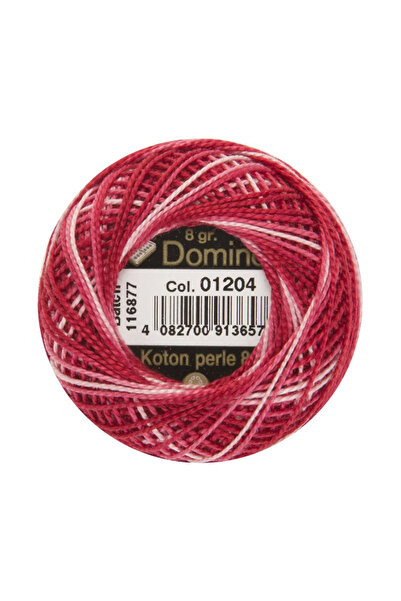 COATS خيط تطريز دومينو كوتون بيرل رقم 8