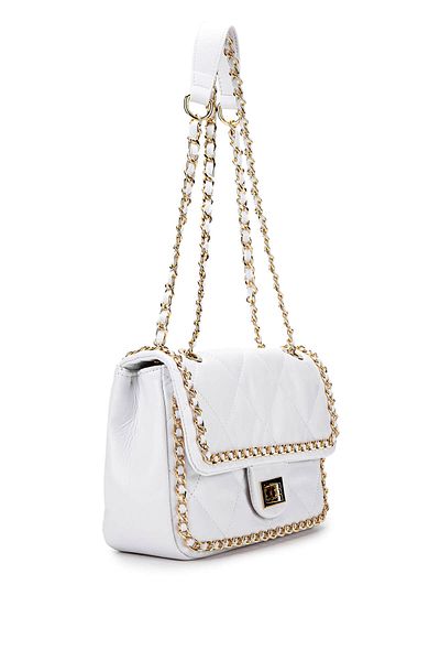 Tamer Tanca Women's Vegan White Shoulder Bag