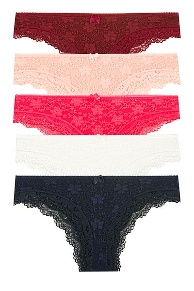 Miss Blue Moon Chiloți Lez Lace 5 Piese 3100-1