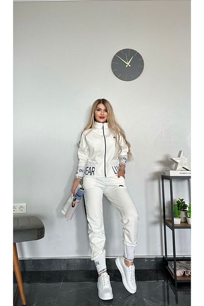 MİMİ Luxury Wear Γυναικεία αθλητική φόρμα Lycra Embroidered - Φερμουάρ, 2 Κλωστές