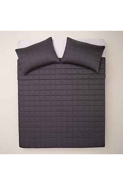 Mu Art Ahşap Bedroom Lia Bedspread Anthracite 260X240