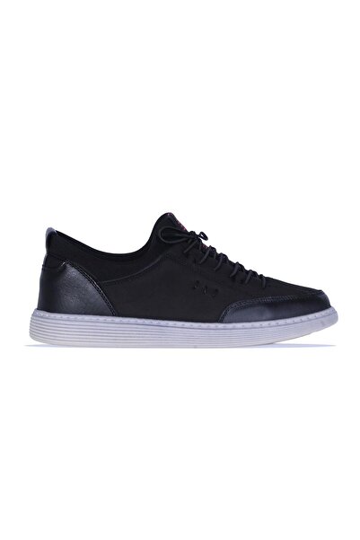 Skuaıter 2027 Birkan Black Nubuck Leather Men's Casual Shoes