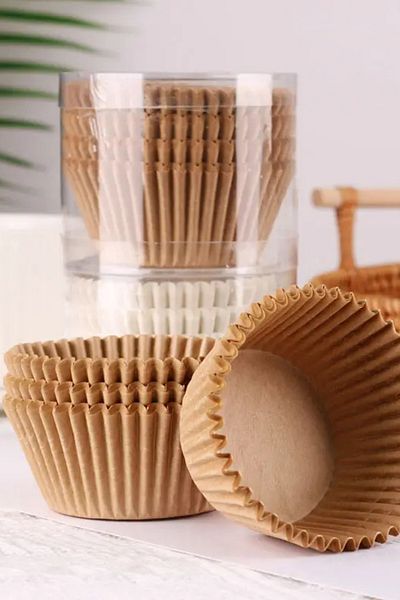 EA Home Concept 100% Kraft Muffin Cupcake Moldnatural and Mixed Pattern