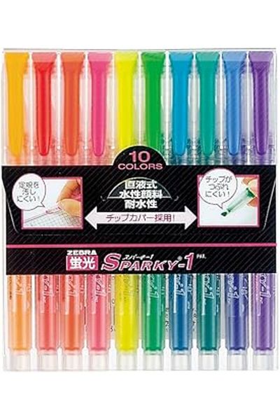 Hepta Collection Zebra Sparky-1 Highlighter 10'Lu Pvc