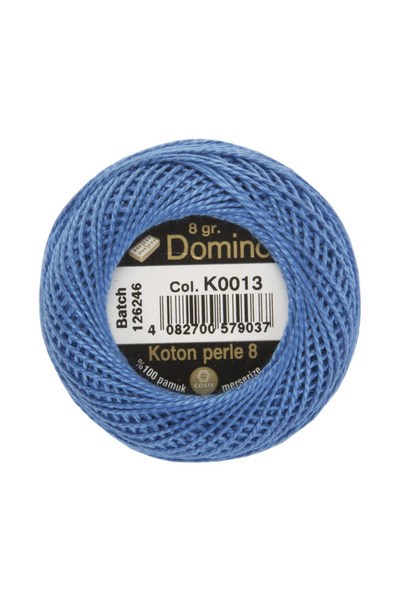 COATS خيط تطريز دومينو كوتون بيرل رقم 8