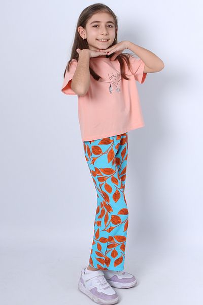 HÇM Girl's Double Suit Printed Oversize Spanish Leg E15