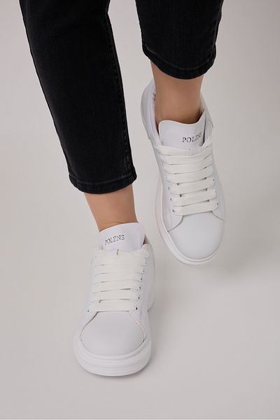POLENS Unisex White Sports Shoes Sneaker