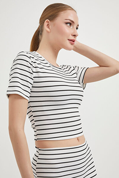 Arma Life مجموعة تي شيرت تنورة مخططة