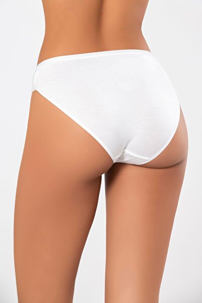 Weweus Chiloți albi Micro Modal Premium pentru femei 7264