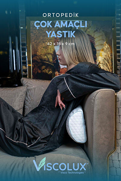 Viscolux Çok Amaçlı Ortopedik Visco Yastık - Horlama Yastığı Hamile Yastığı M...