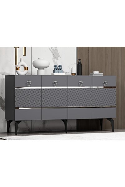 cantek dizayn PELİNCT KONSOL ANTRASİT GÜMÜŞ