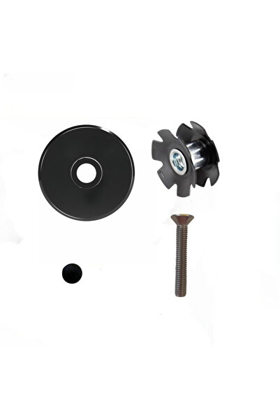 Choice غطاء رأس سماعة رأس الدراجة أسود F ZHIQU مع برغي وصمولة نجمة سماعة الرأ...