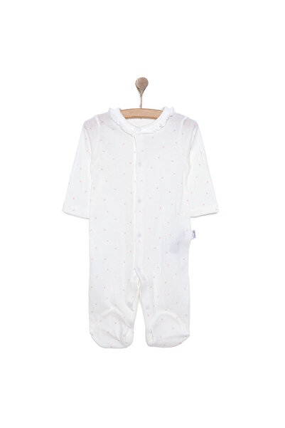 Bebetto Yenidoğan Mini Heart Patikli Tulum Kız Kız Bebek