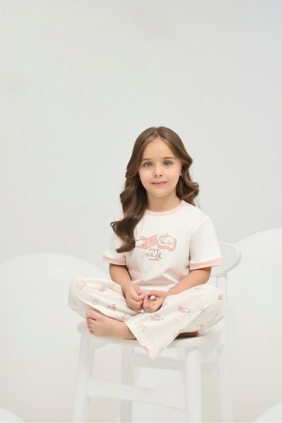 ZEYZEY 8855 Κορίτσι Π. Έντυπο Σετ Πιτζάμα