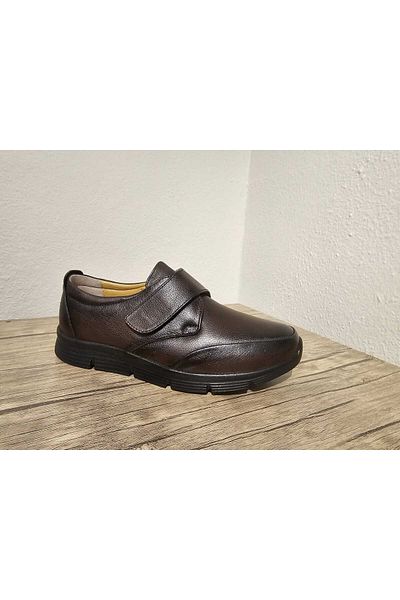 Mater Ayakkabı Velcro Soft Genuine Leather Comfort Orthopedic Women's Shoes