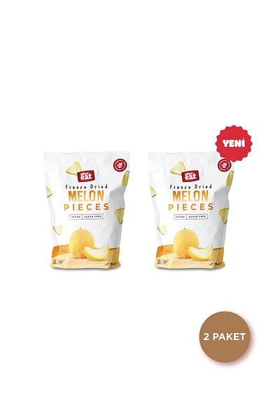 EverEat Melon Dried Fruit Chips 15 g X 2 Pieces Freeze Dried Fruit