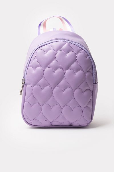 ICONE BAG Girl's Heart Embroidered Medium Backpack