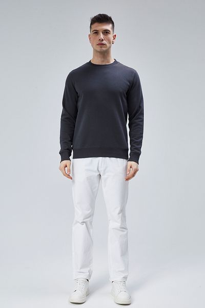 DOSXX Peter 1St Quality Combed Cotton Polyester 0 Collar Men's Sweatshirt