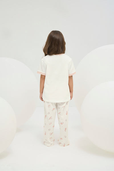 ZEYZEY 8855 Girl's Printed Pajama Suit