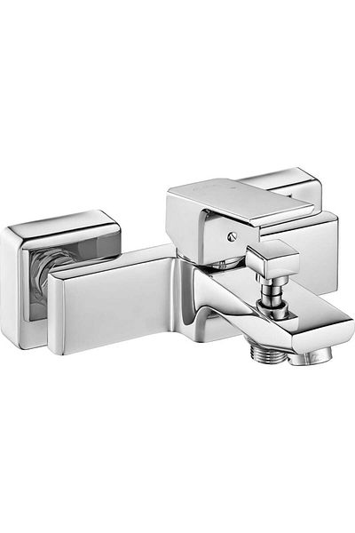 Eca Tiera Bathroom Faucet T-May Çınar Oval Spout Movable Sliding Shower Set Top Set