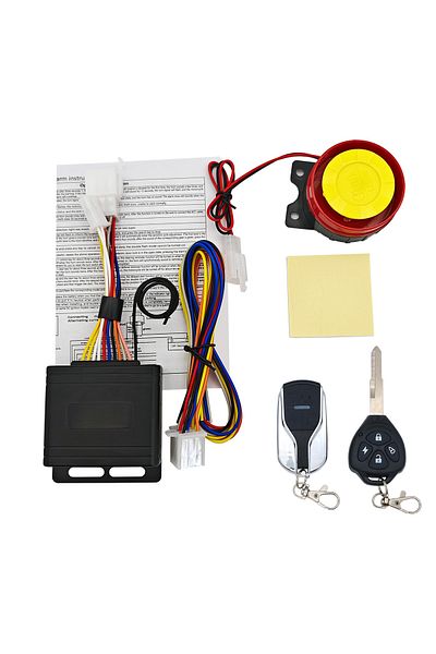 Choice X026BFz Universal Motorcycle Alarm System One-way with Engine Start Remote Control Key Fob 12V with